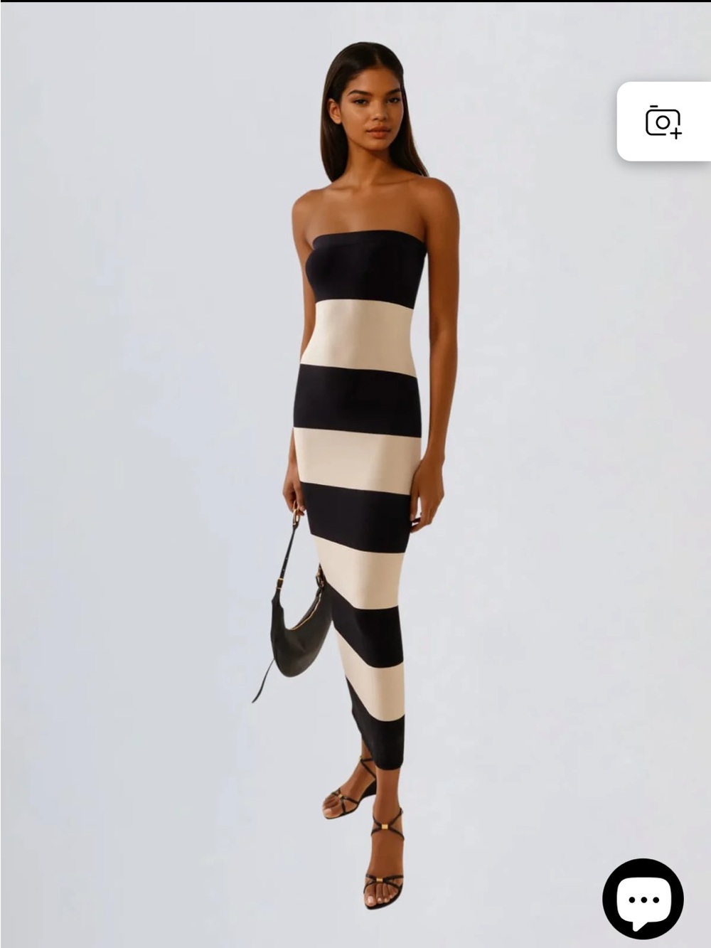 NWOT Katzent Strapless Bandage Midi Dress $155